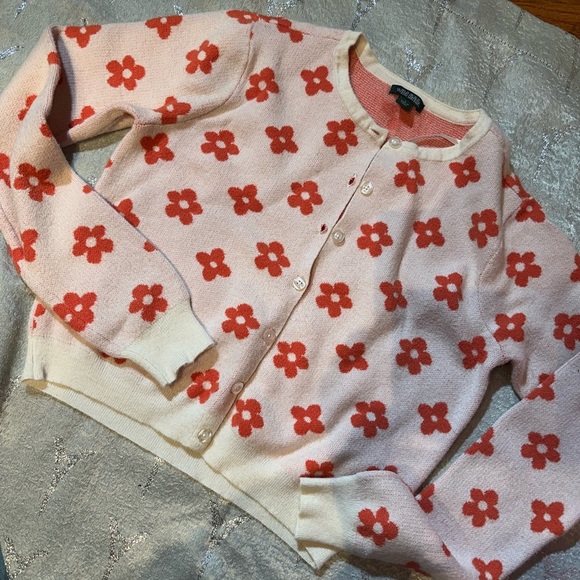 Wild Fable Pink Cardigan with Red Floral Design - Picture 6 of 11